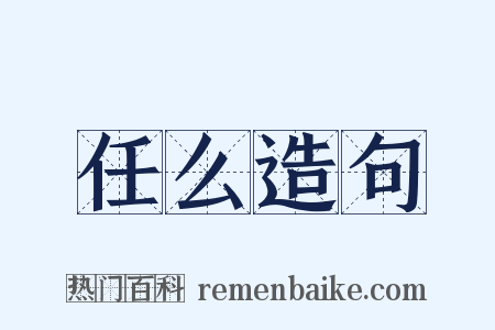 任么造句是什么意思的图片